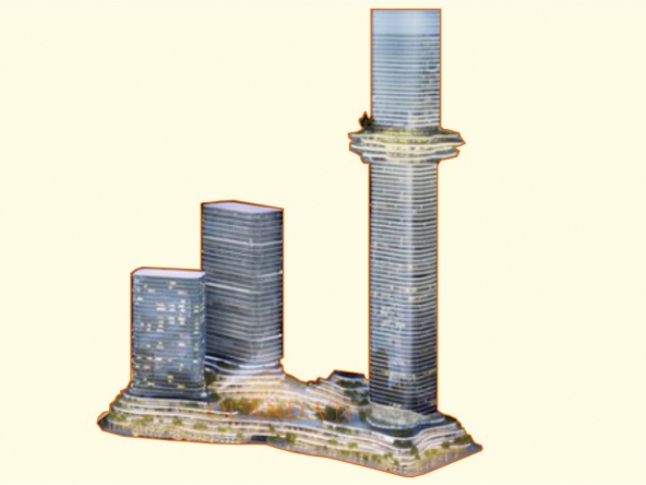 Phối cảnh tổng quan Empire City Tower Thủ Thiêm - tháp quan sát 88 tầng