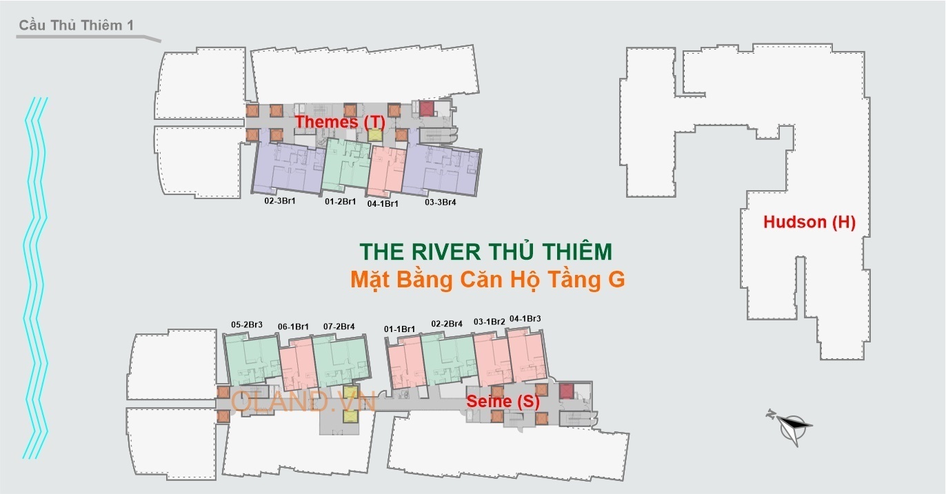 layout mặt bằng căn hộ tầng g the river thủ thiêm